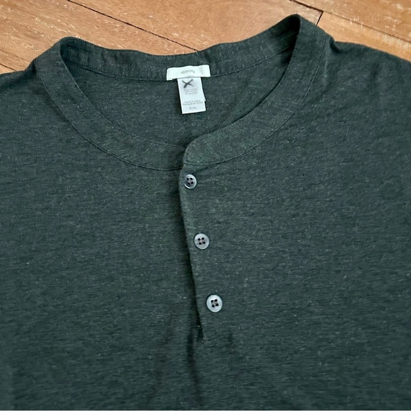 Eberjey Henley Tencel Modal Long Sleeve Charcoal - Picture 4 of 6